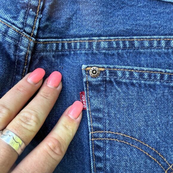 Vintage Y2K Levi's 502 Super Low Button Fly Blue Jeans Jr. 32x32 (fit smaller) - Picture 13 of 14